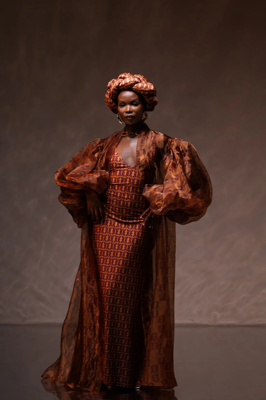 ROBE ANAGRAM SLIP MARRON