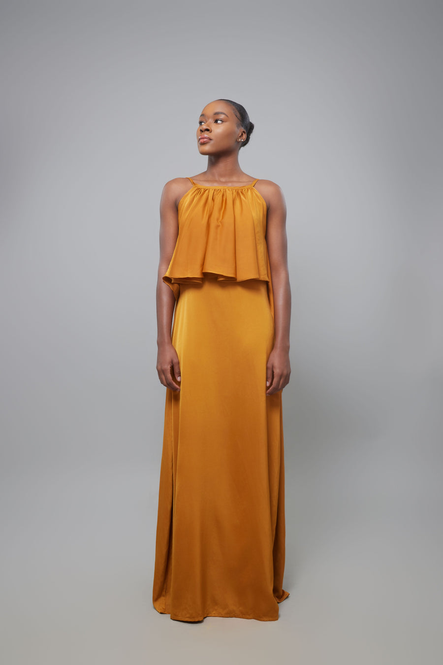 ROBE SEYI JAUNE MOUTARD