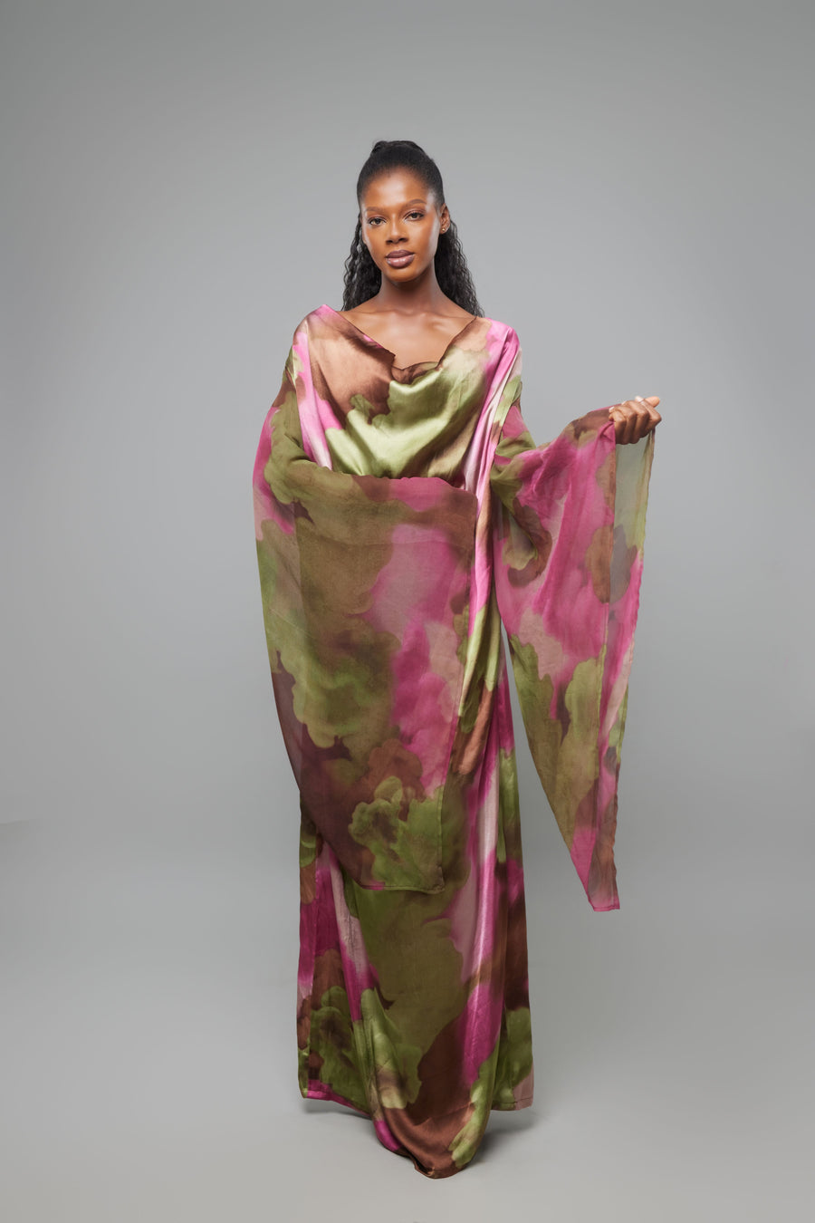 ROBE DARLA ROSE VERT