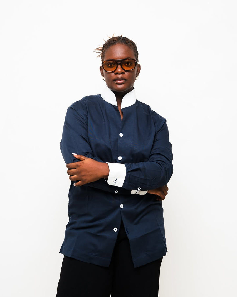 CHEMISE ACCRA BLEU BLANC