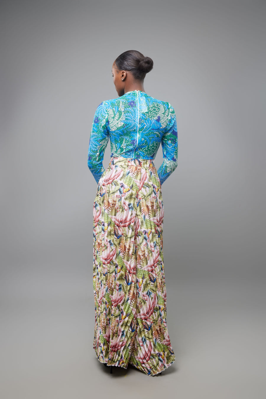 ENSEMBLE WILD FOREST VERT ROSE