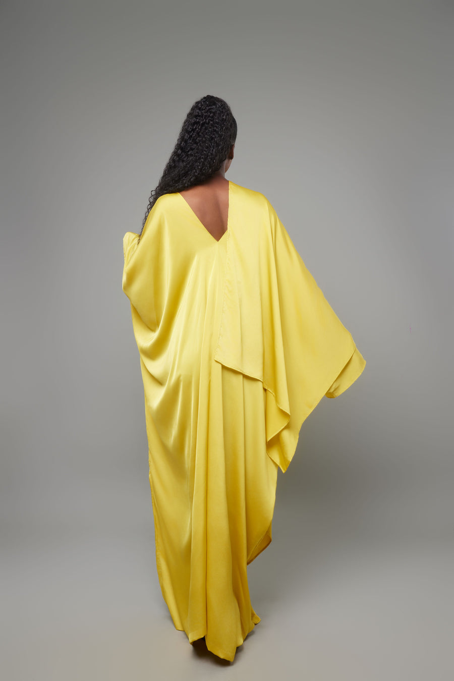 ABAYA ECHARPE JAUNE