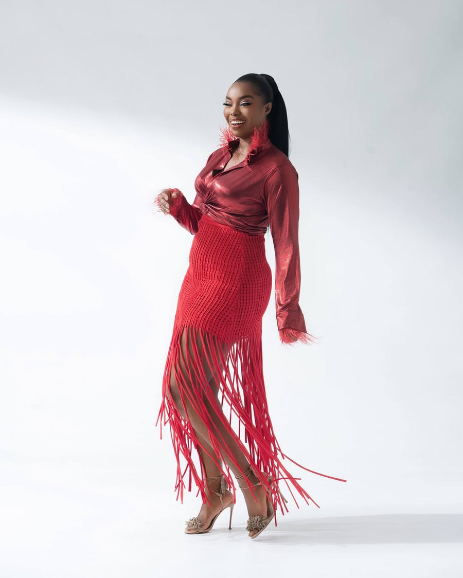 CHEMISE ELAINE ROUGE