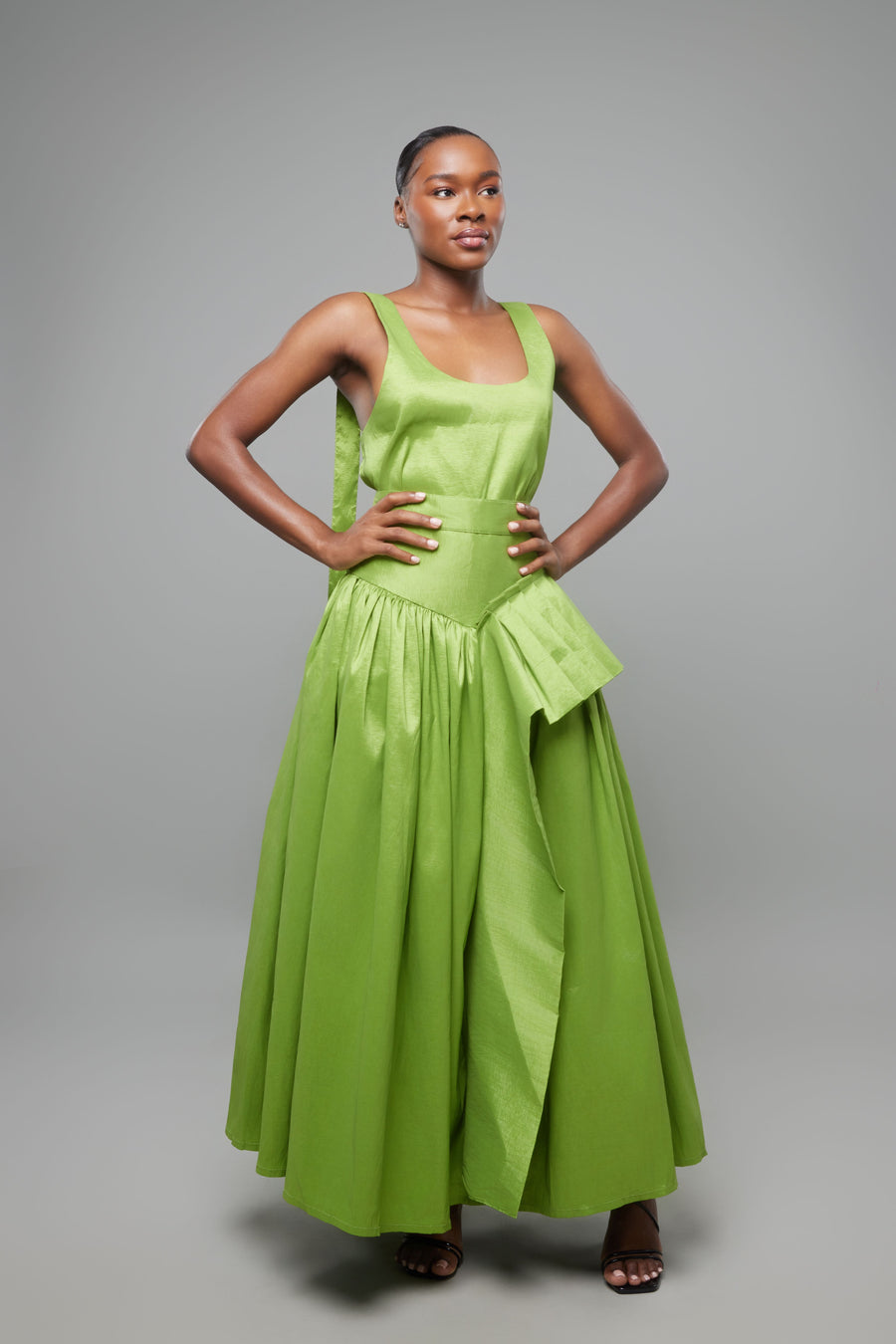 ENSEMBLE JUPE TAFTA VERT