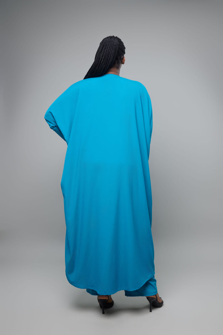 ENSEMBLE KIMONO JAPONAIS TEAL