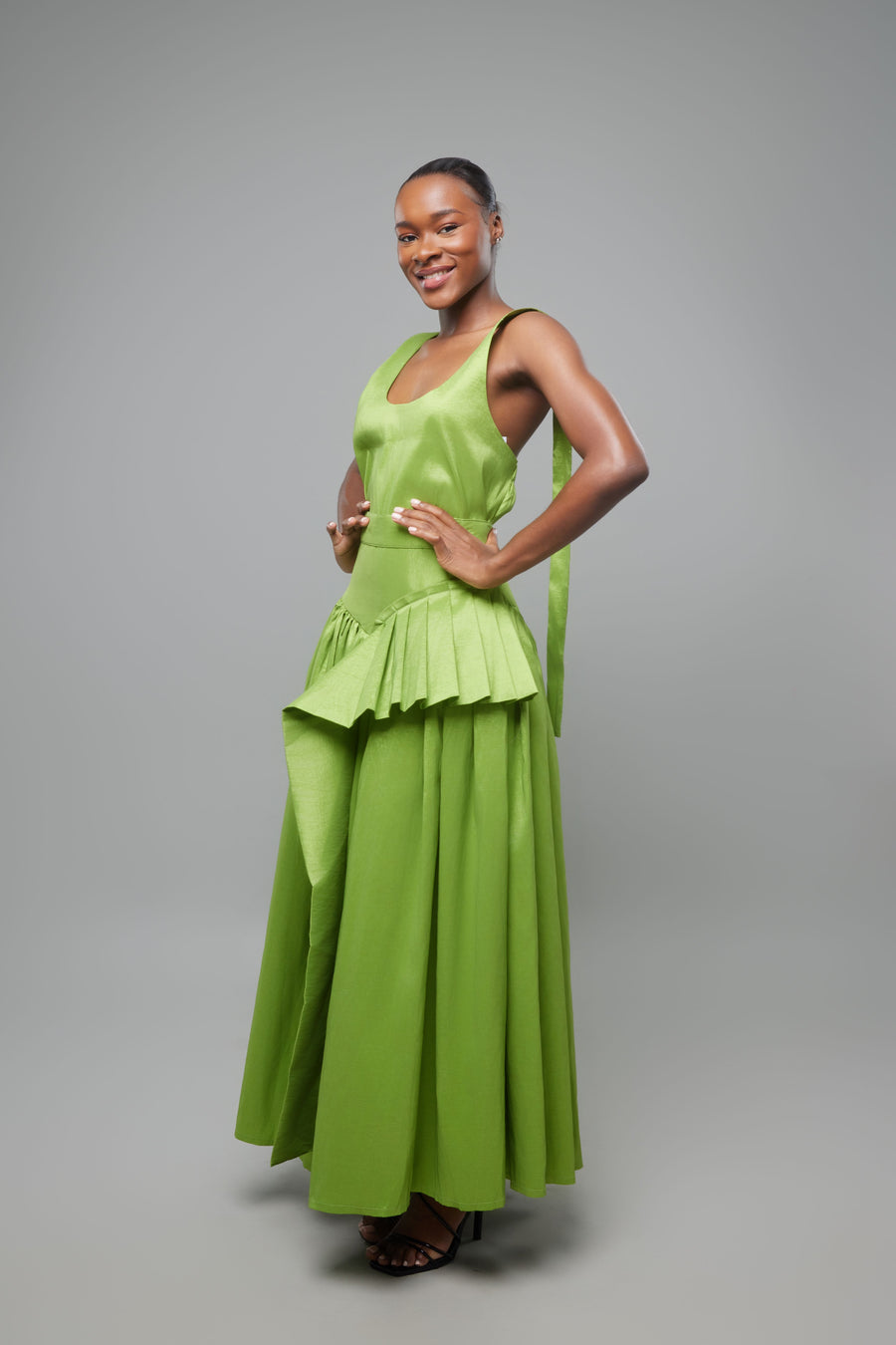 ENSEMBLE JUPE TAFTA VERT