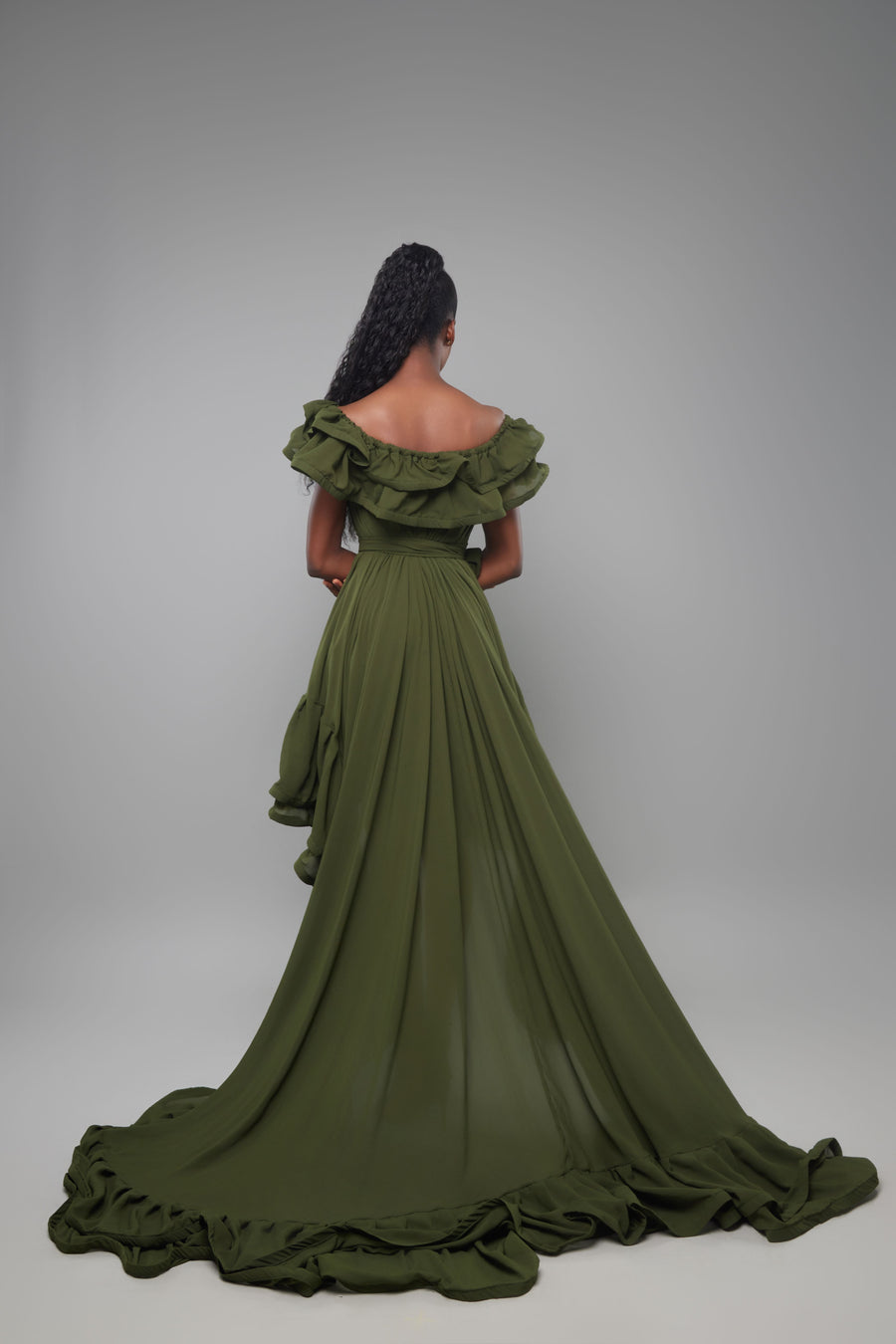 ROBE MISS WERE WERE VERT TREILLIS