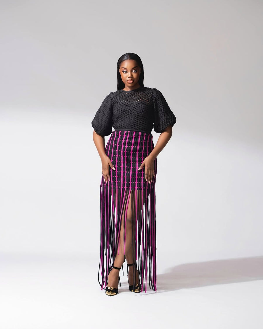 JUPE ARES VIOLET NOIR