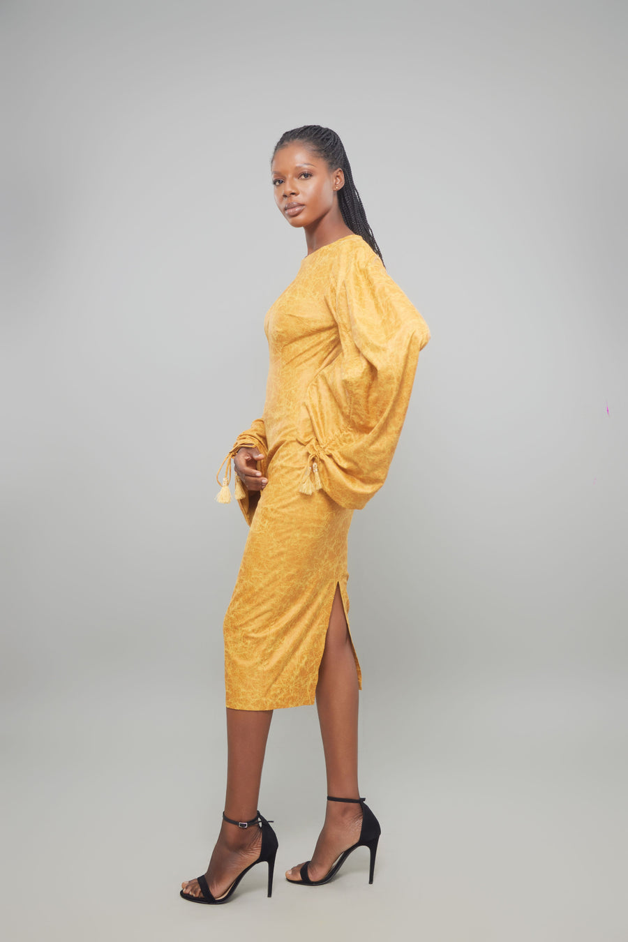 ROBE SARI JAUNE