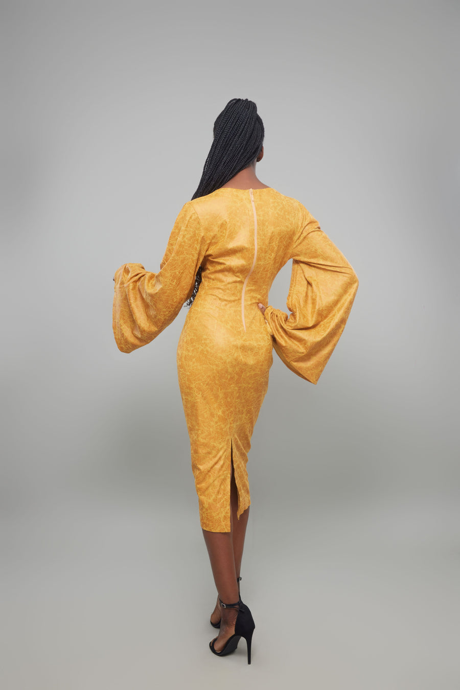 ROBE SARI JAUNE