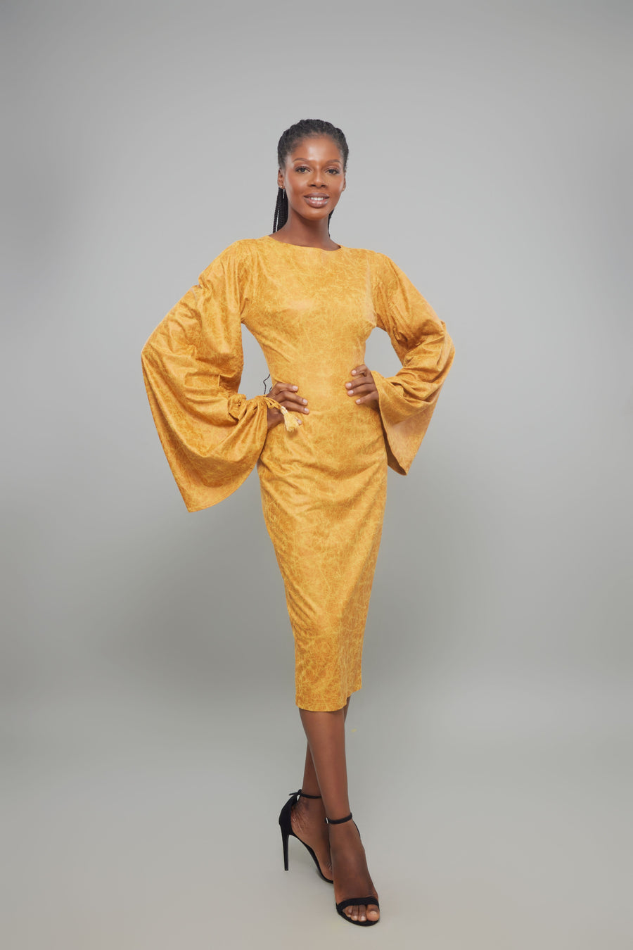 ROBE SARI JAUNE