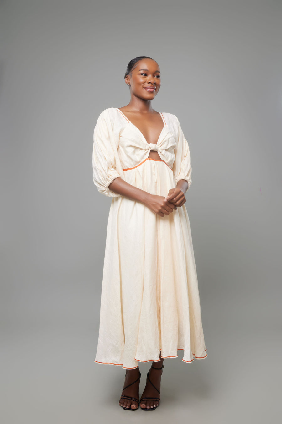 ROBE EN LIN CORA BEIGE