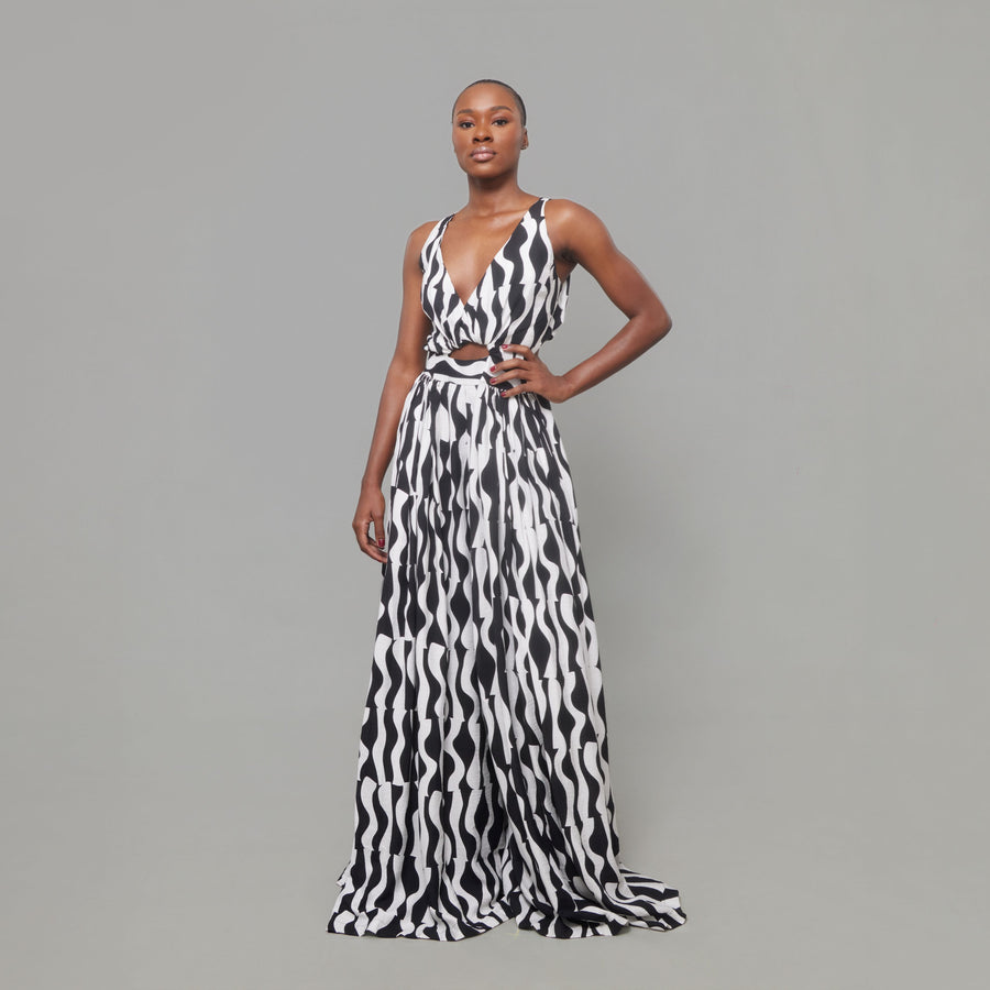 COMBINAISON ANOUCHKA BLANC NOIR