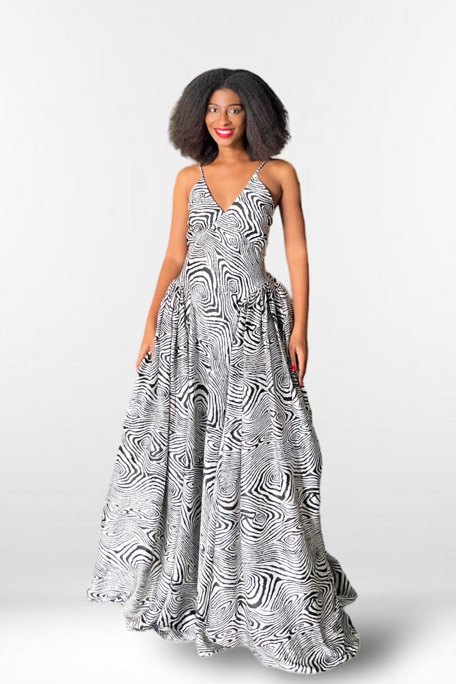 MESSIKA DRESS BLACK CREAM