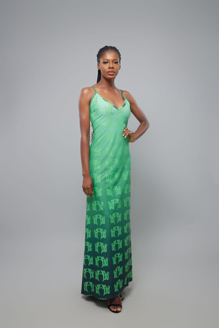 ROBE ANAGRAM SLIP VERT CITRON