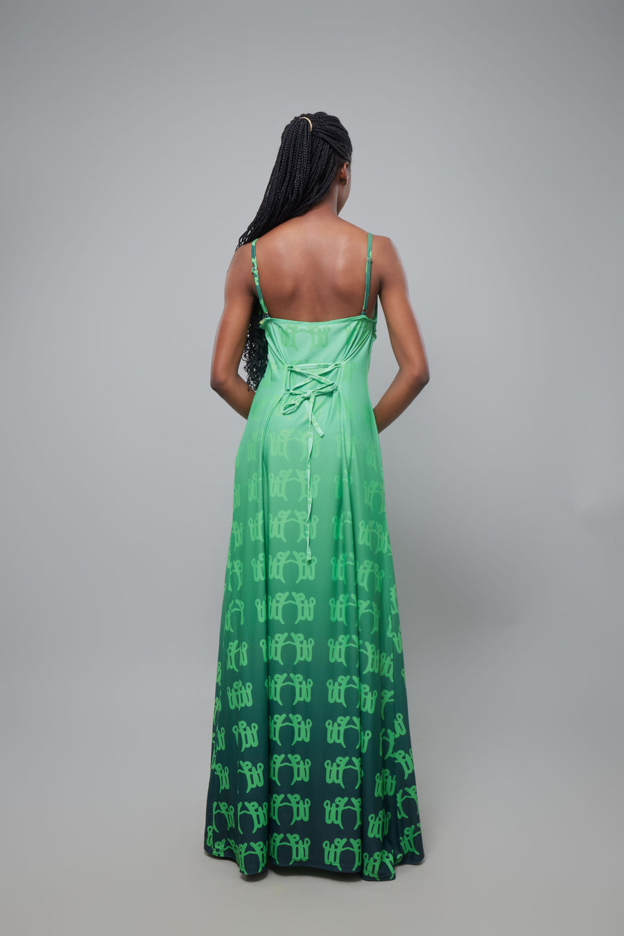 ROBE ANAGRAM SLIP VERT CITRON