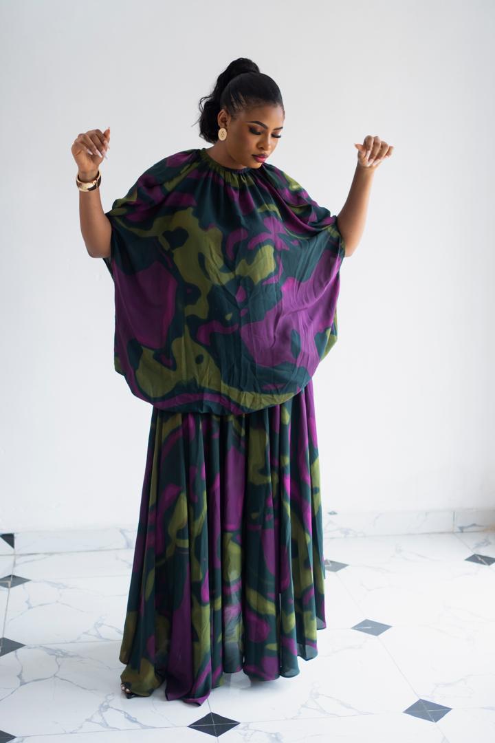 ROBE JASMINE VIOLET VERT