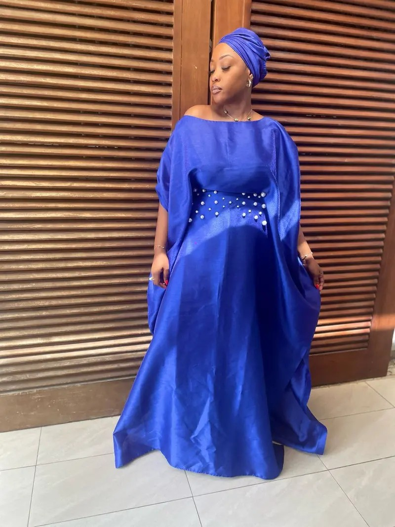 BOUBOU CEINTURE DE PERLES 2 BLEU ROI