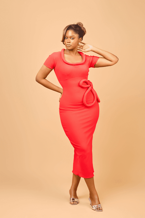 ROBE ELISE ROUGE