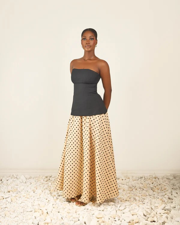 ENSEMBLE NADIA NOIR BEIGE