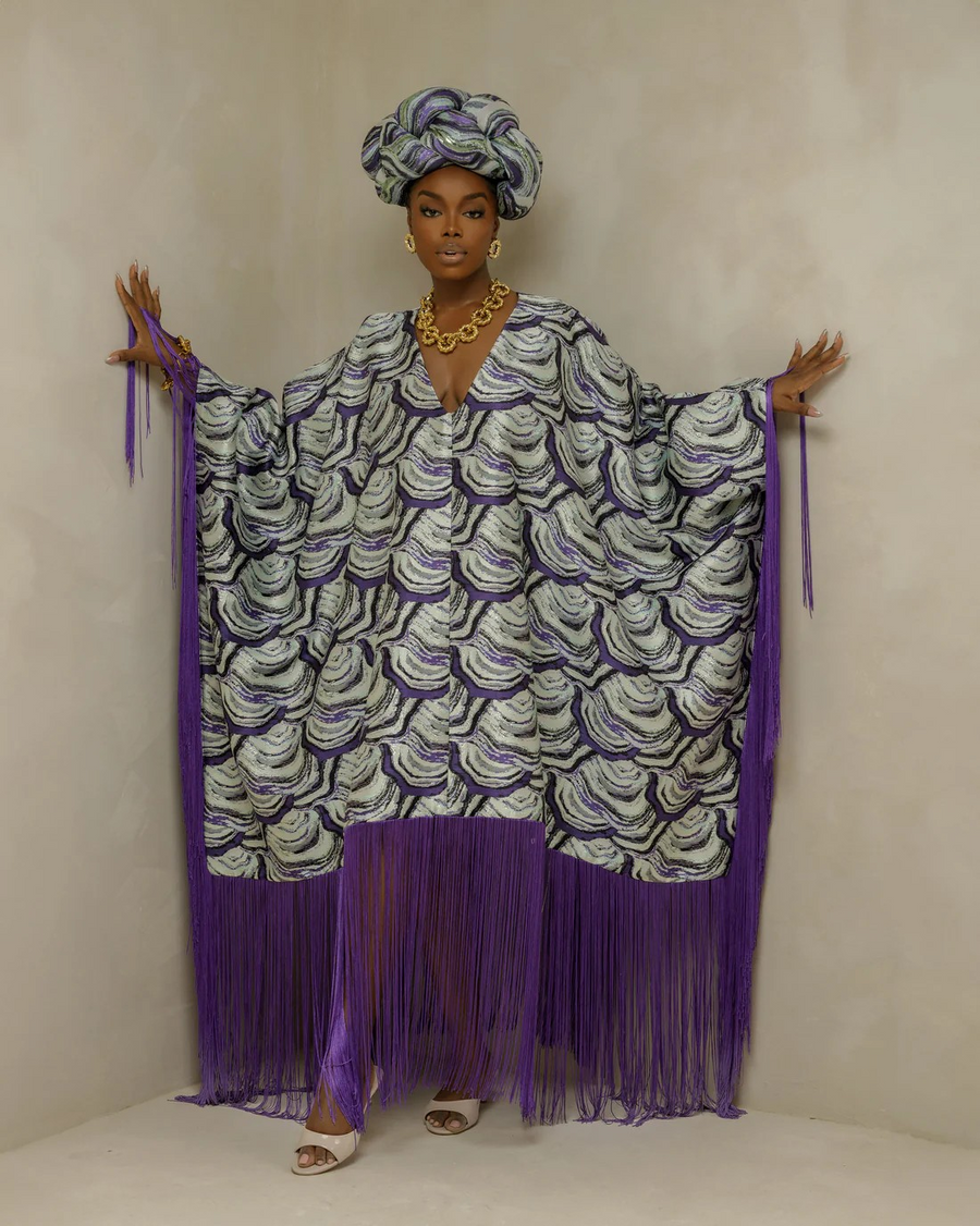 CAFTAN SIGNATURE JACQUARD VIOLET