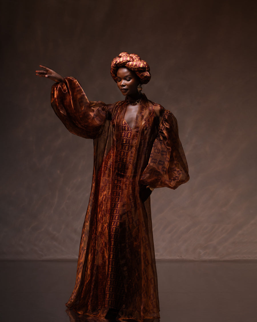 KIMONO ZAYA ANAGRAM MARRON