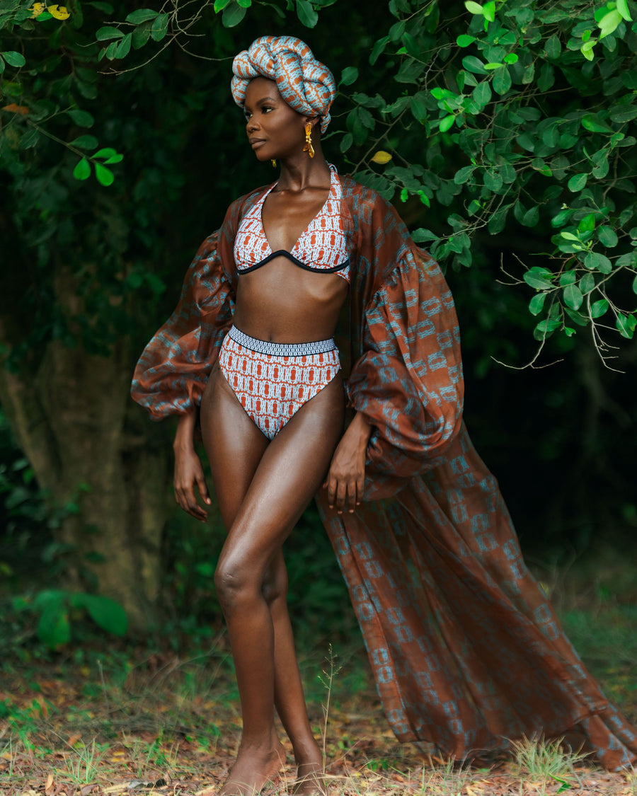 MAILLOT DE BAIN BIKINI VINCA RUST