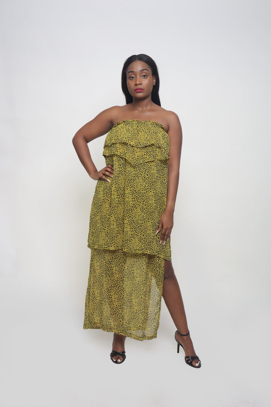 ROBE FROL43VLP62 PANTHERE JAUNE