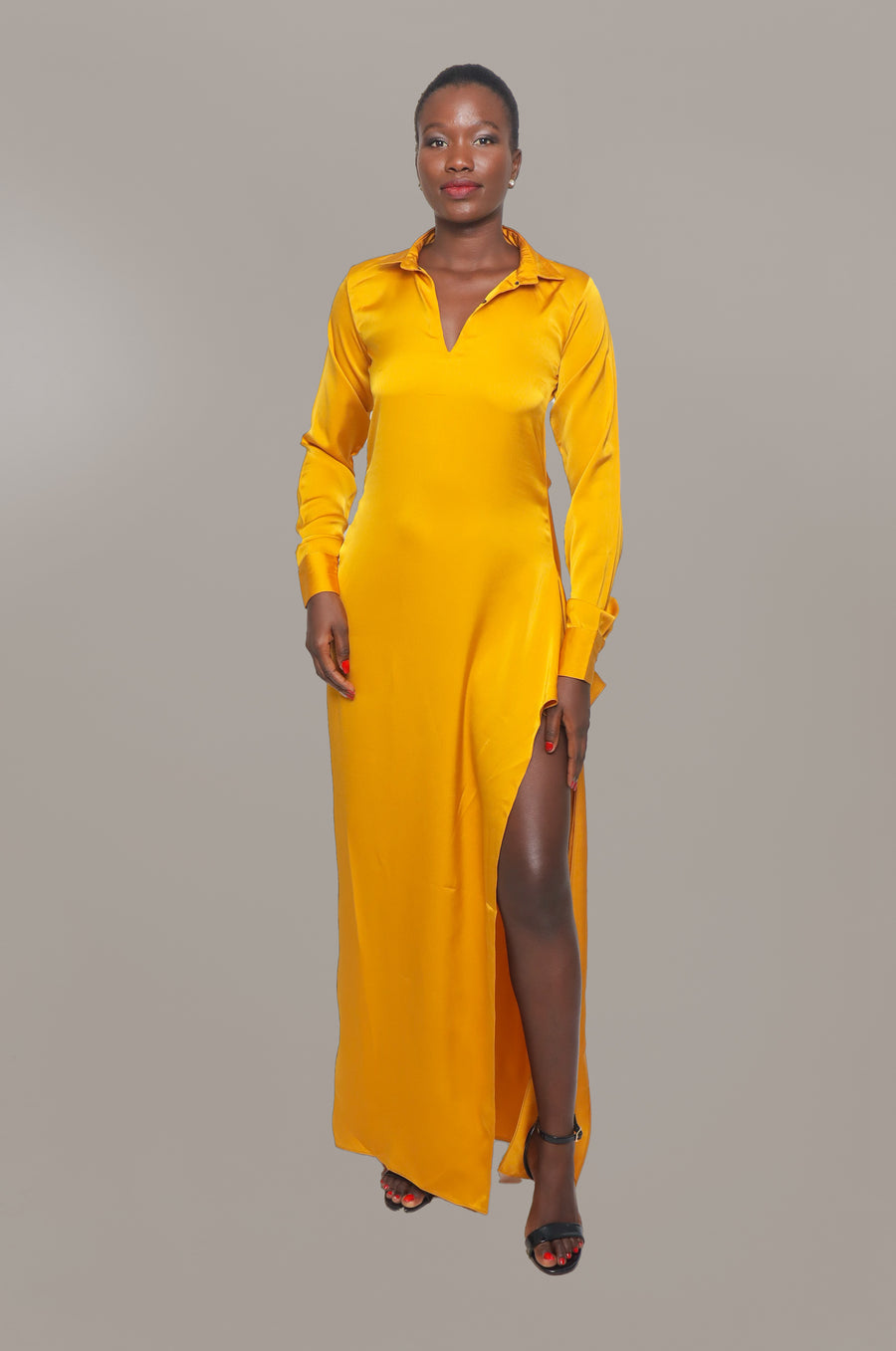 ROBE JUNE MAXI JAUNE